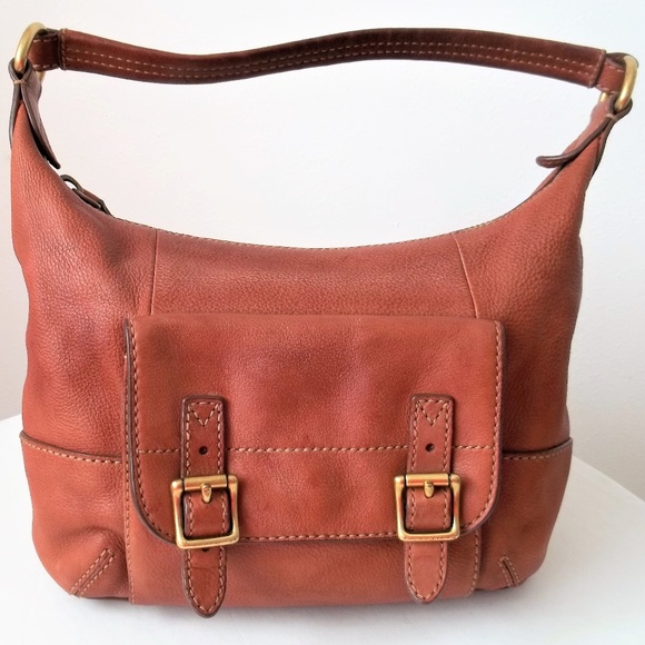 Fossil Handbags - Fossil Leather Brown/Tan Shoulder/Handbag.